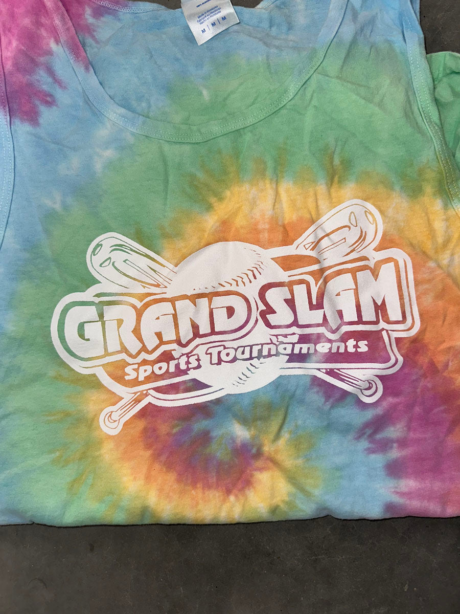 Pastel Tie Dye Grand Slam Tank Top