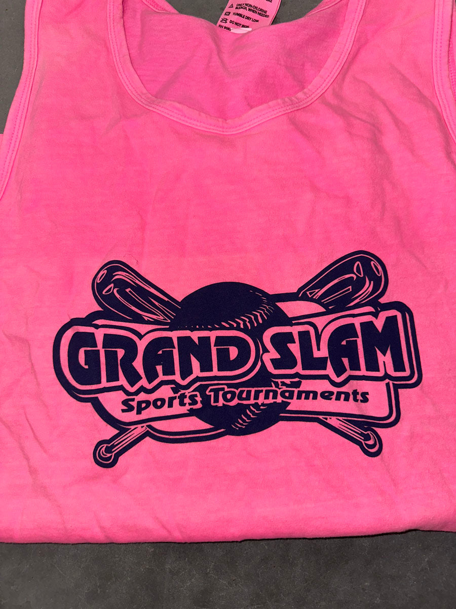 Neon Pink Grand Slam Tank Top