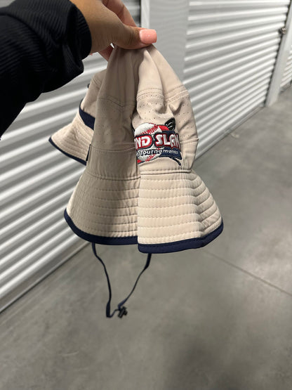 Tan & Navy Bucket Hat