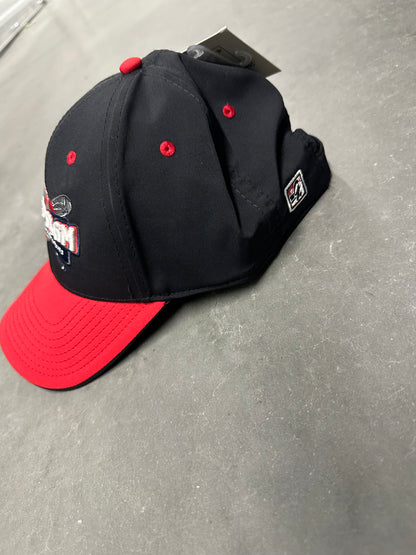 Black and Red Adjustable Hat