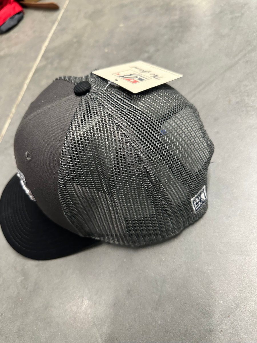 Dark Grey and Black Flat Bill Snapback