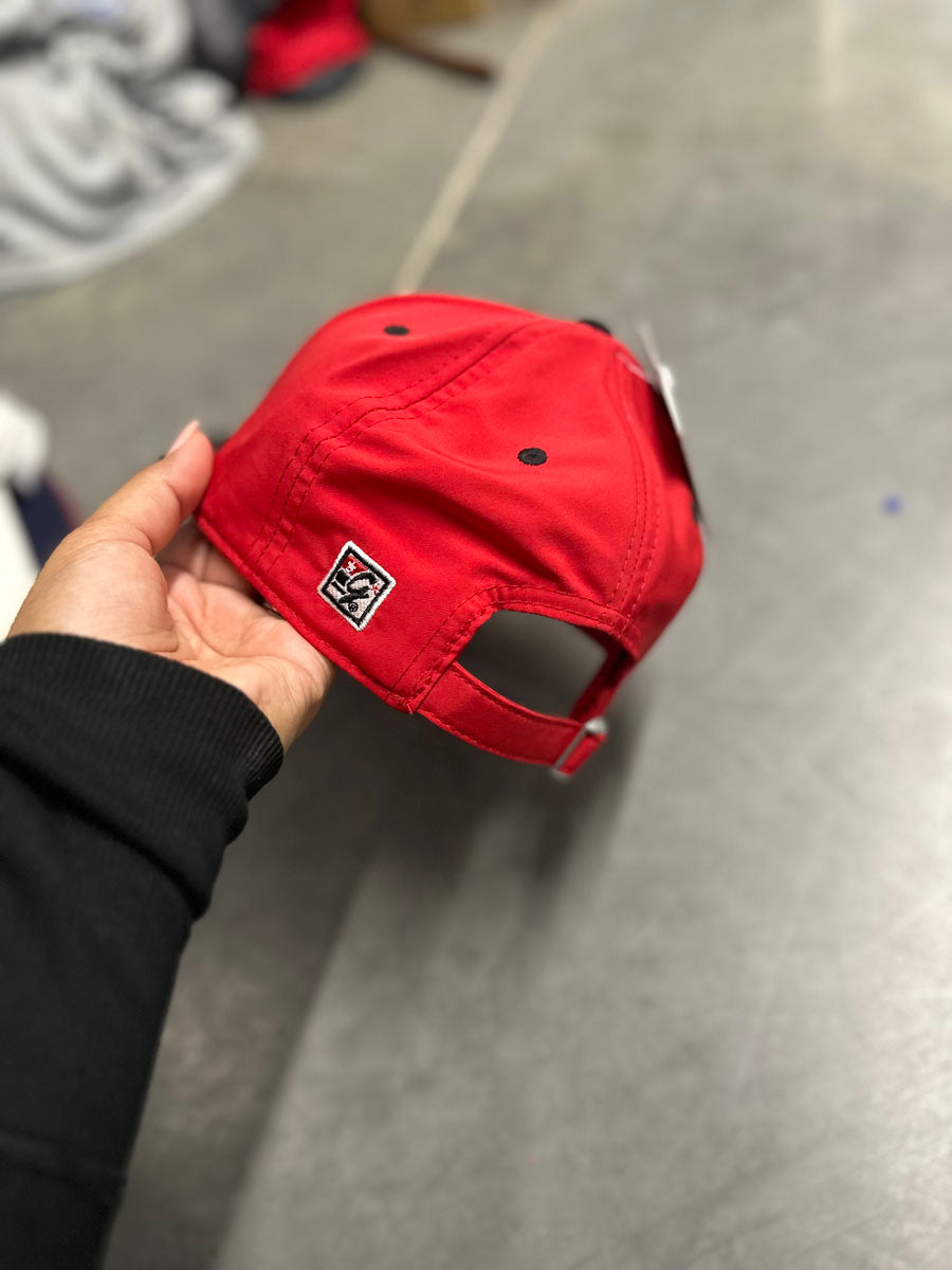 Red and Black Adjustable Hat